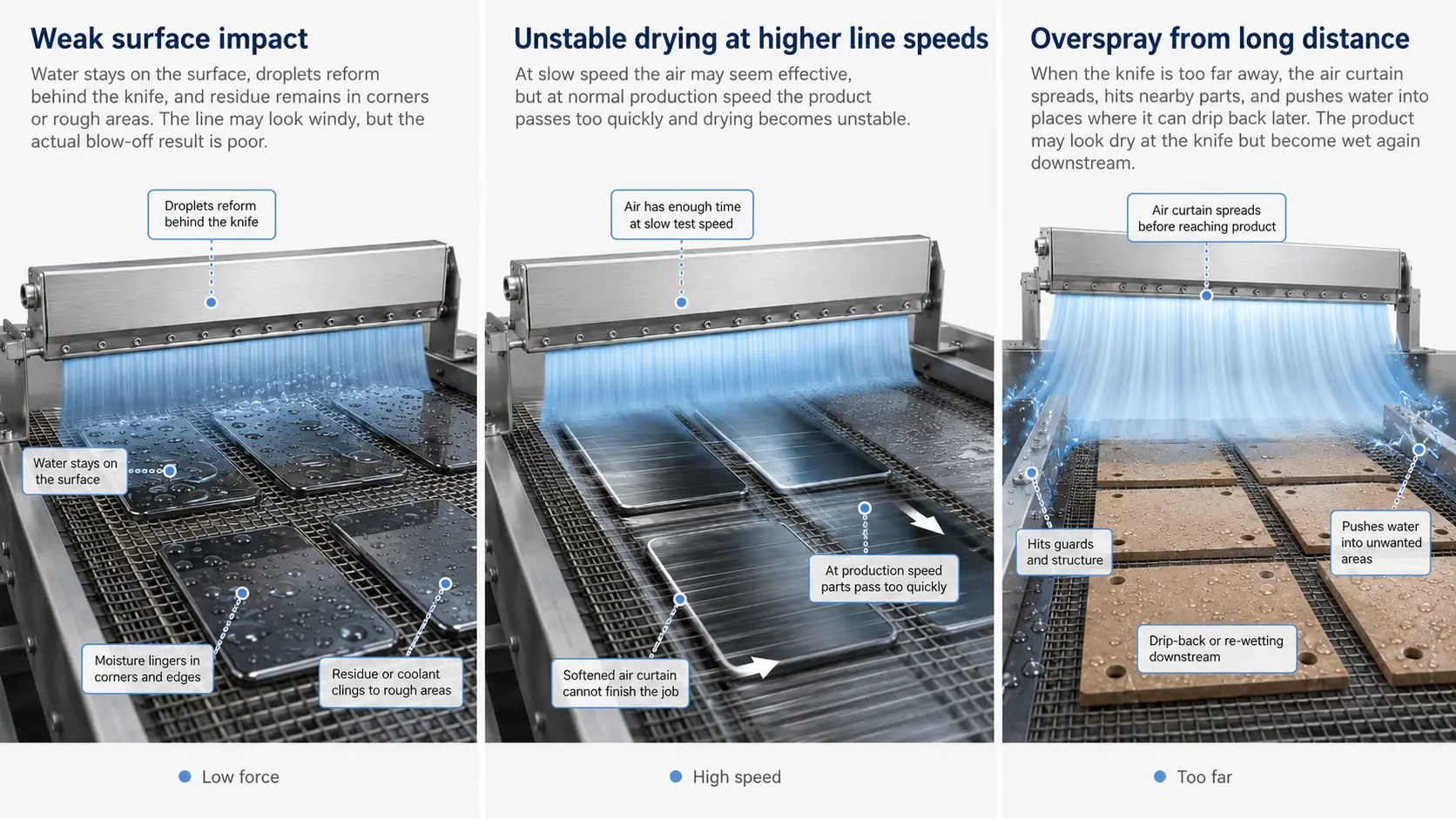 How to Choose Air Knife Mounting Distance for Better Surface Blow-Off