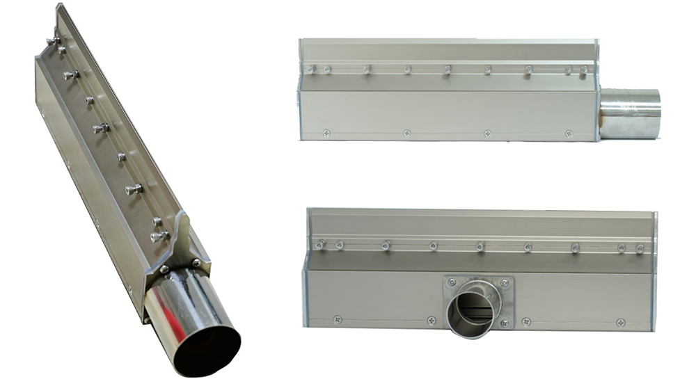 Air knife placement after an ultrasonic cleaning tank Air knife placement after an ultrasonic cleaning tank