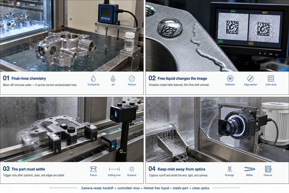 Why Air Knives Are Used After Aqueous Parts Washing Before Vision Inspection